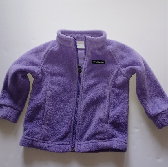 Columbia Fleece Full Zip Jacket Coat Sz 12/18M - Picture 1 of 3